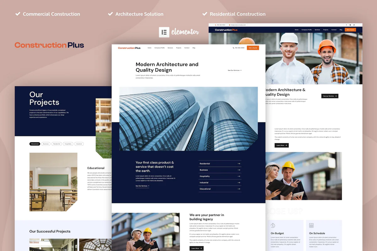 Construction Plus Template